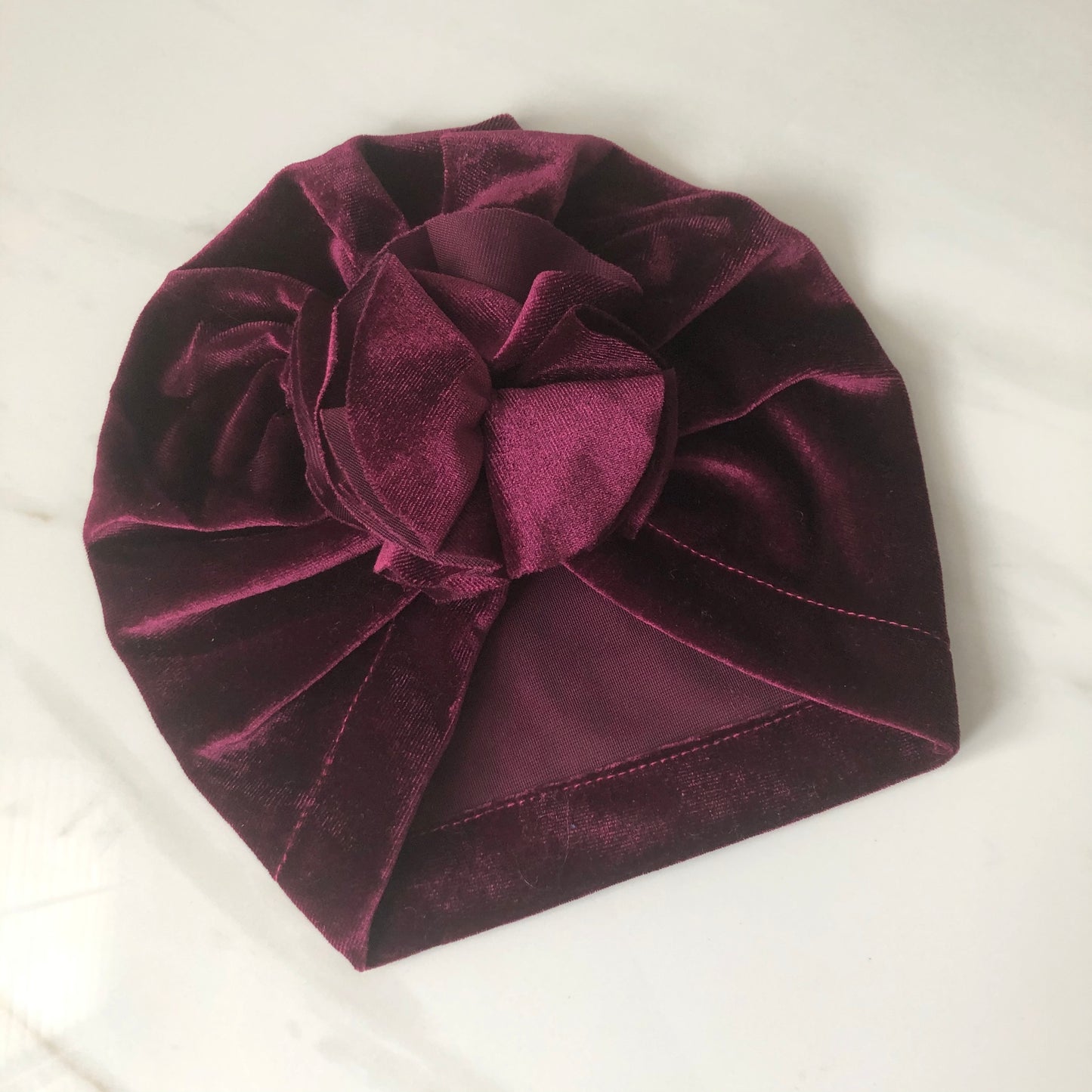 Flower Burst Velvet Turban