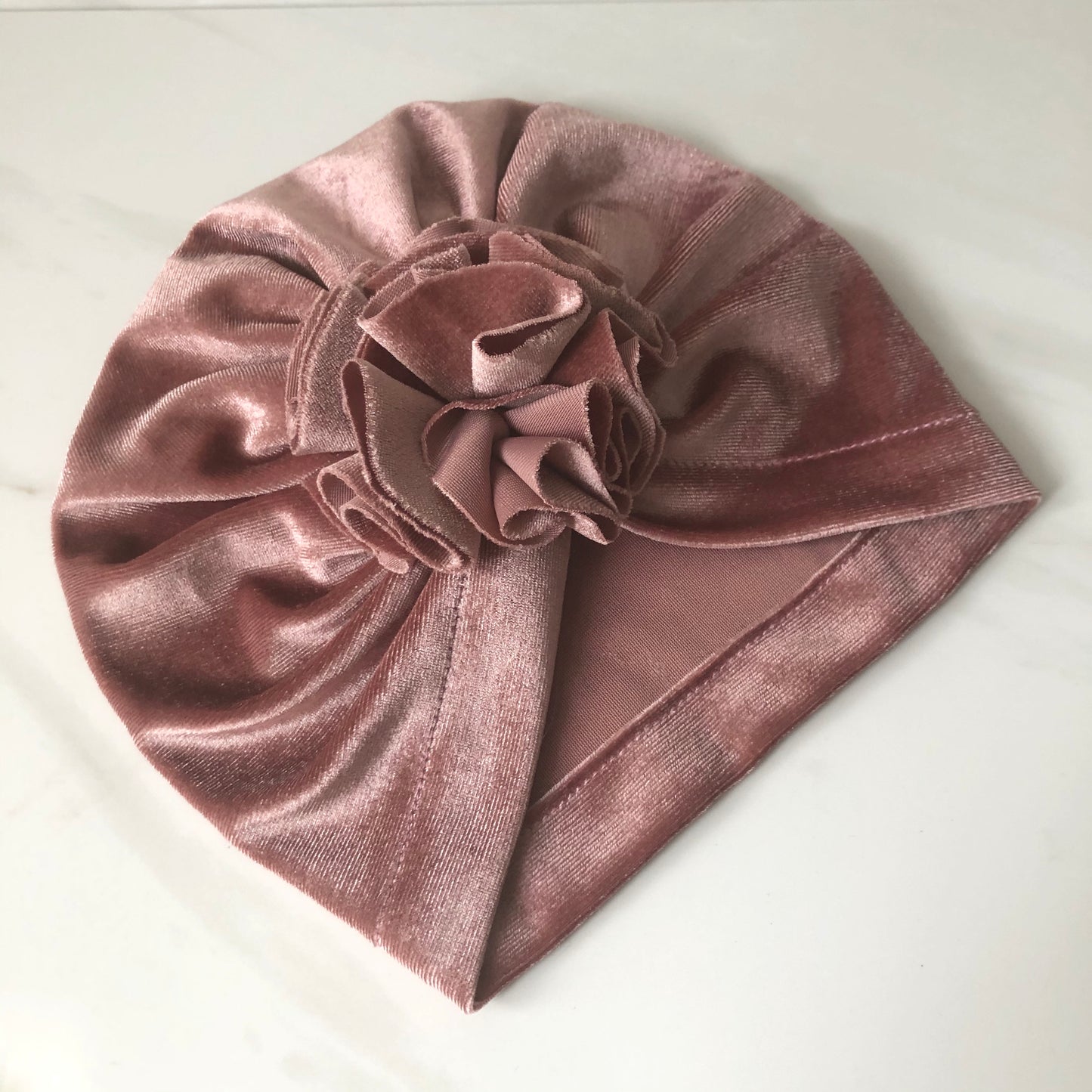 Flower Burst Velvet Turban