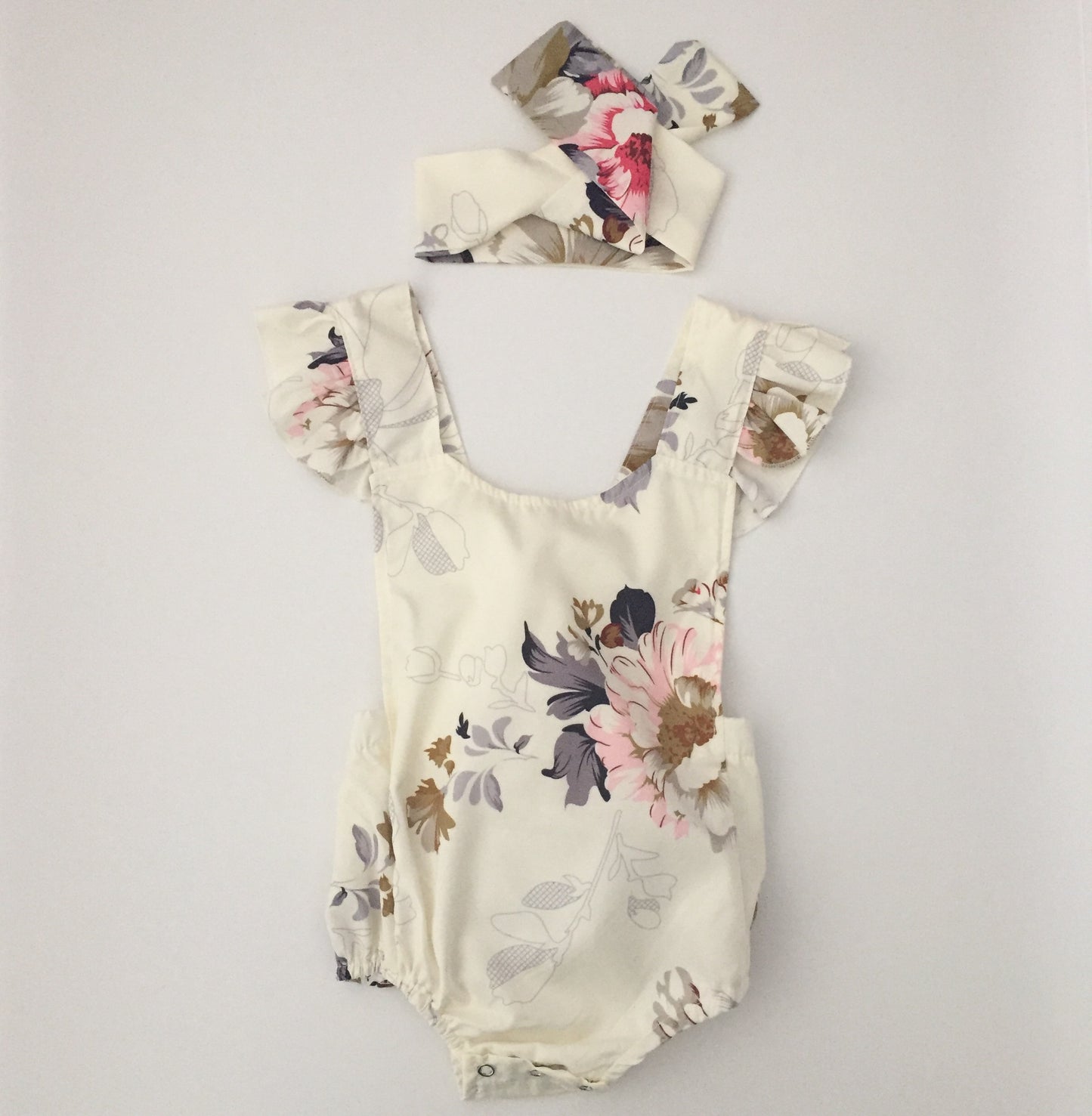 Tea Party Floral Romper