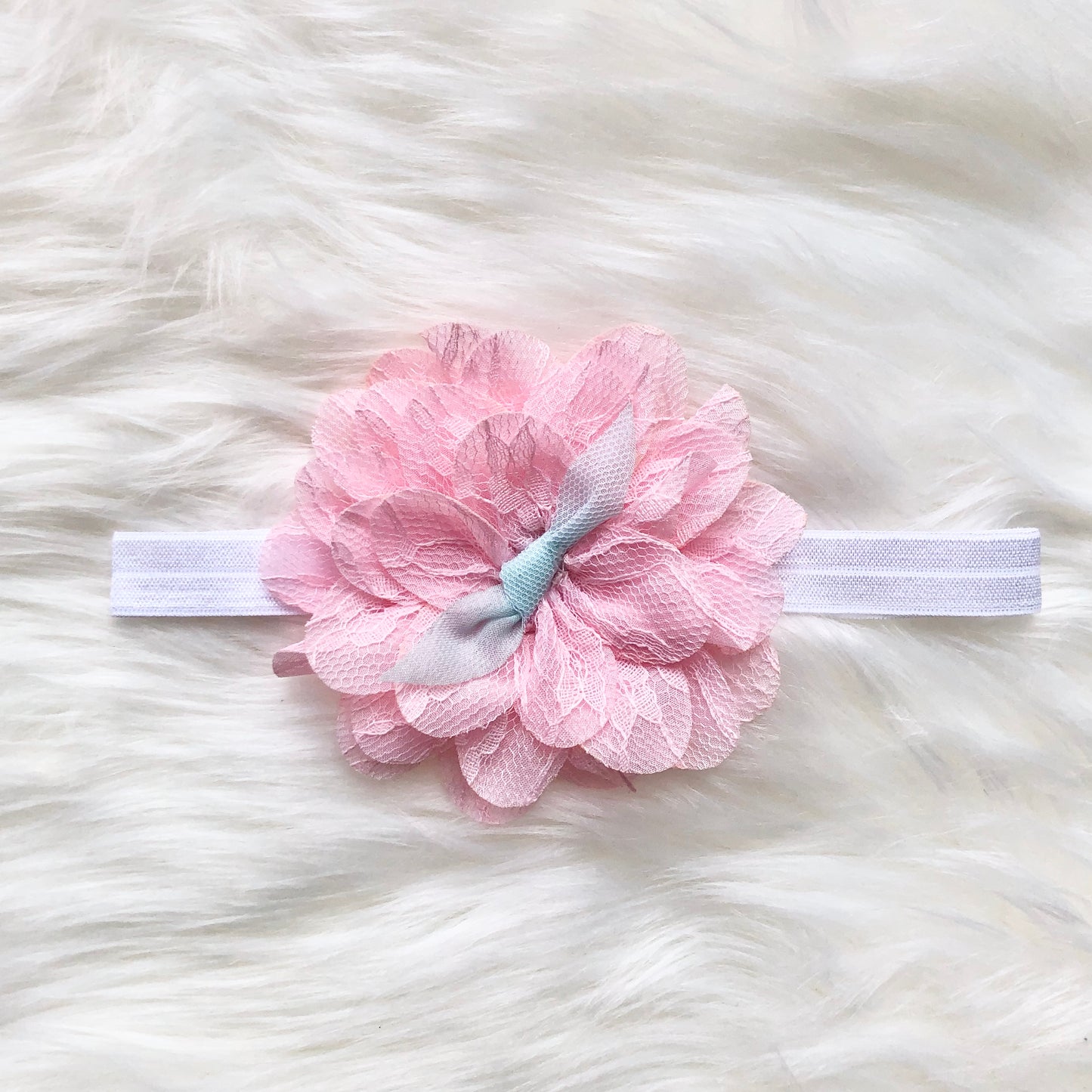 Dusty Pink Flower Hairband