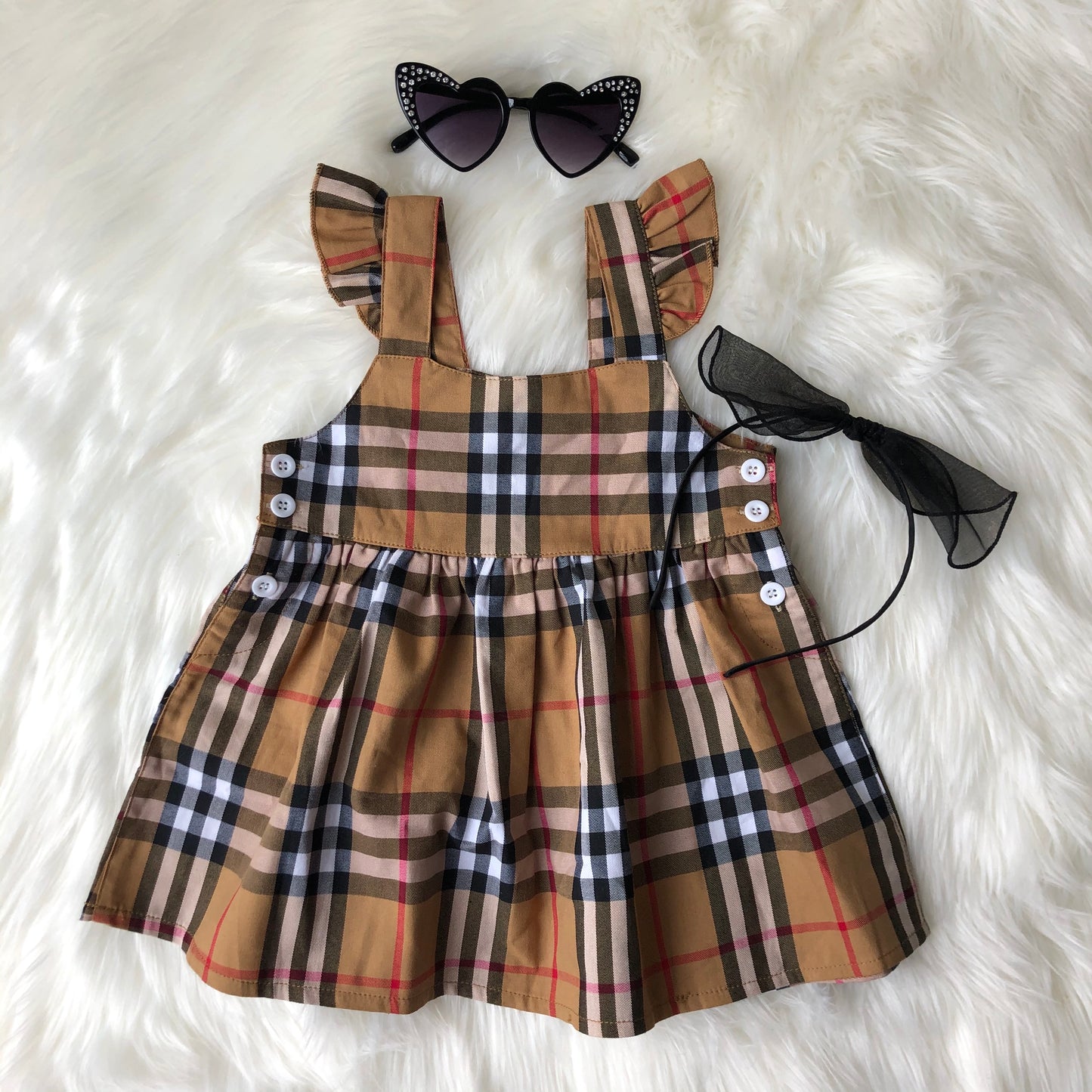 British Party Tartan Dress