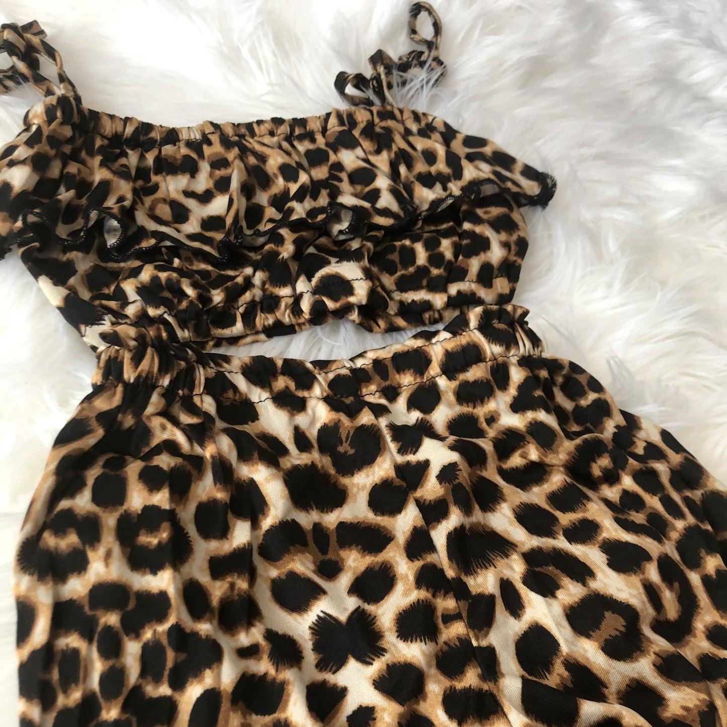 Chic Leopard 2 Piece Short Set