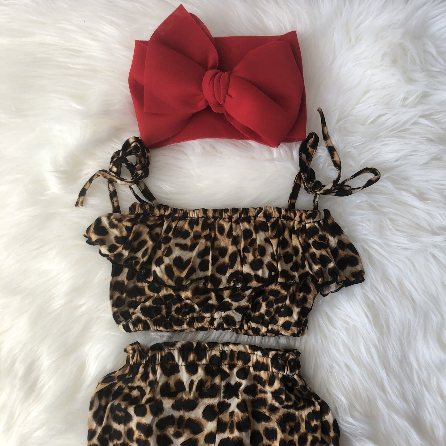 Chic Leopard 2 Piece Short Set